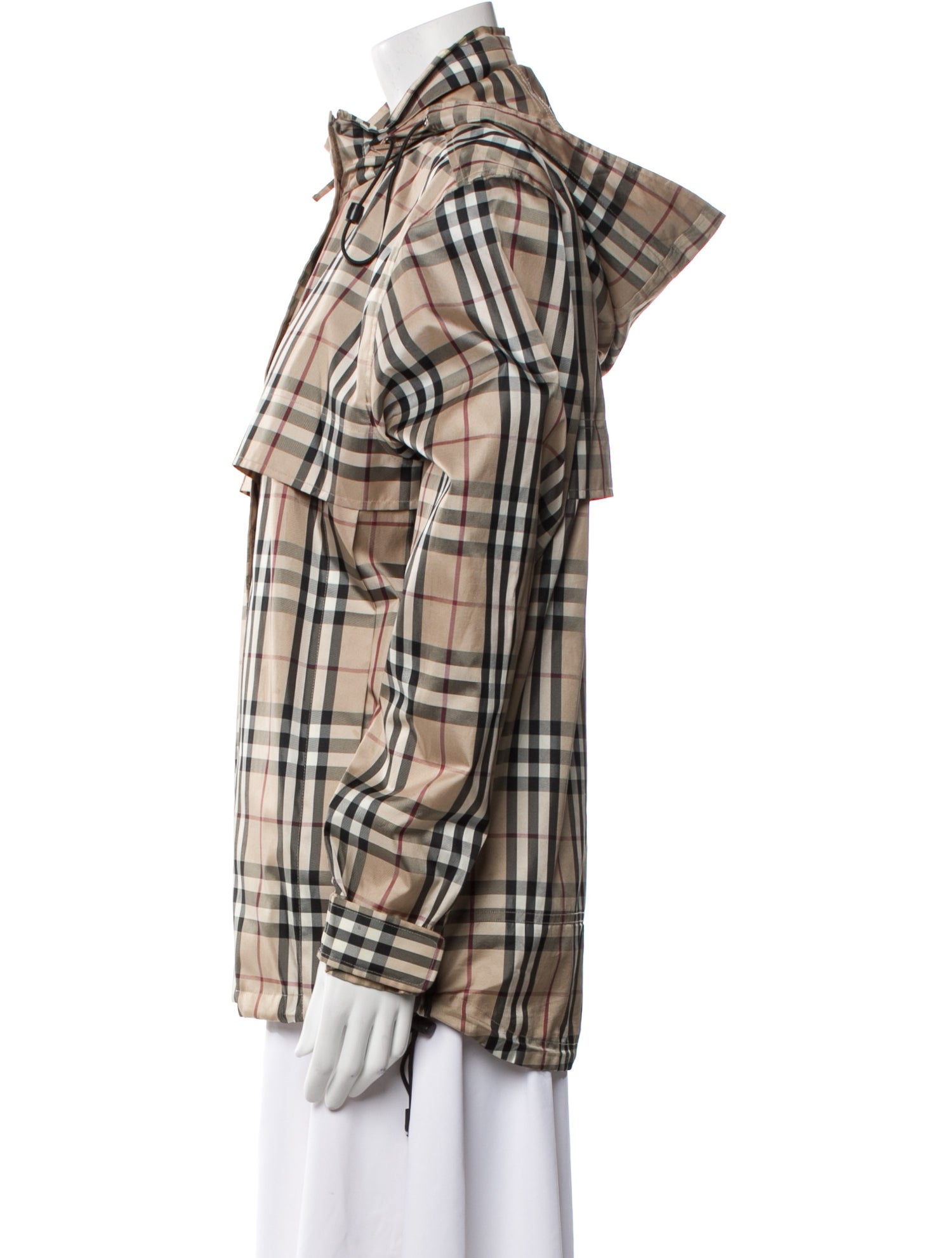 Burberry Golf Plaid Print Jacket
