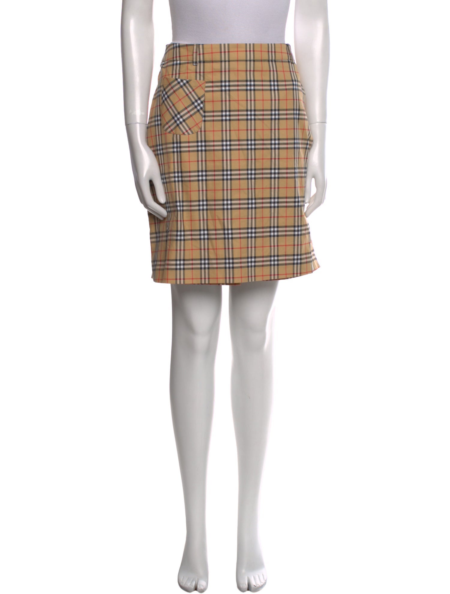 Burberry Golf Plaid Print Mini Shorts