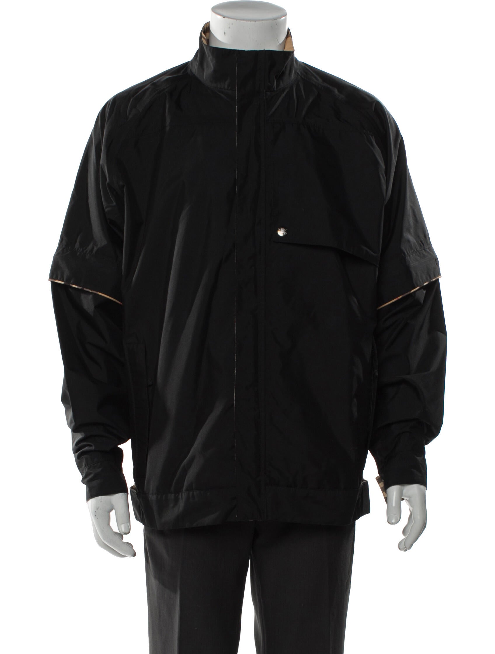 Burberry Golf Nova Check Pattern Windbreaker
