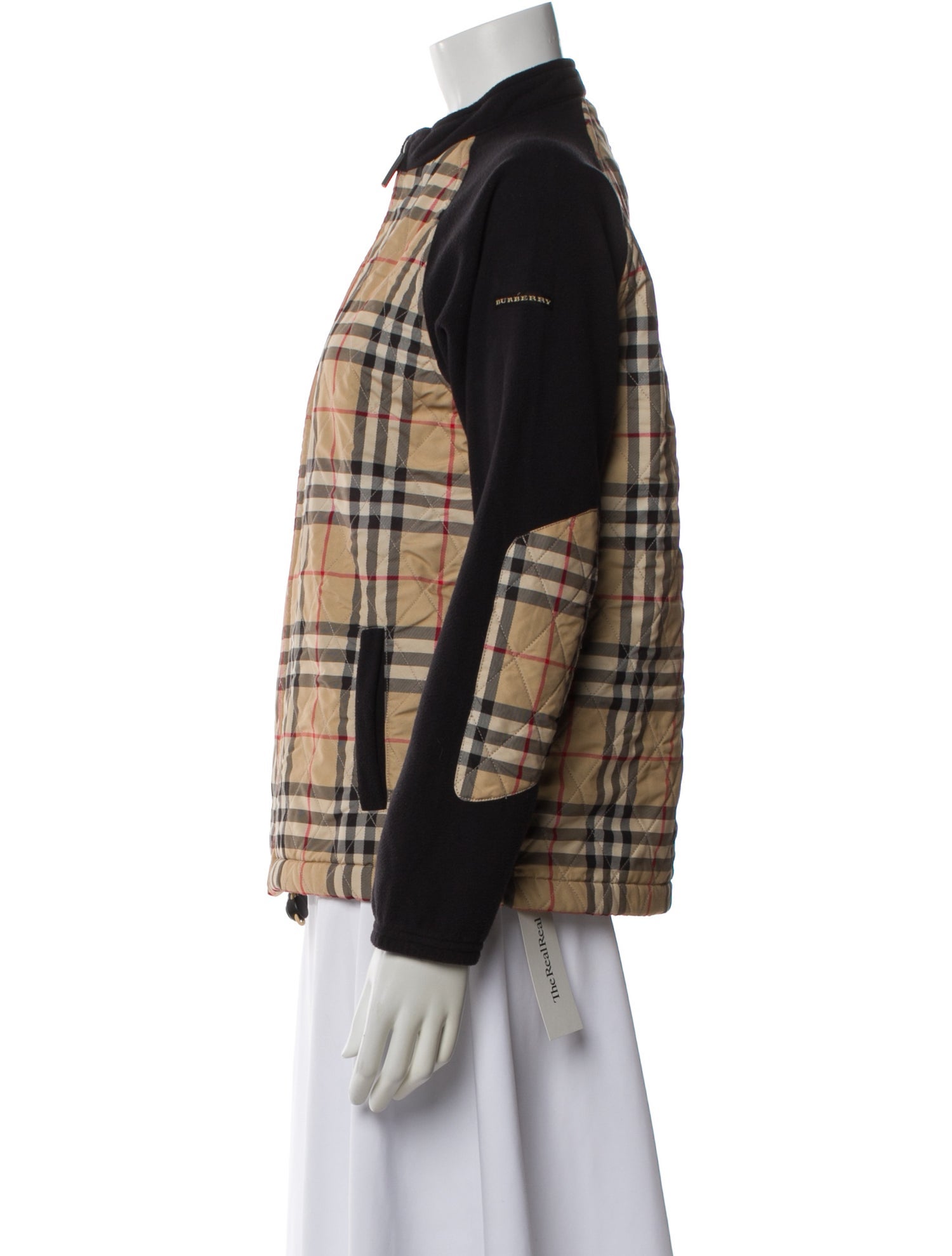 Burberry Golf Plaid Print Bomber Jacket