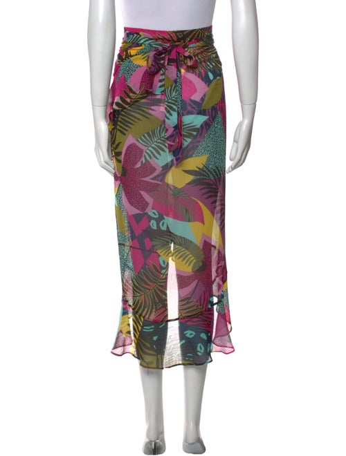 Bleu Rod Beattie Printed Midi Length Skirt