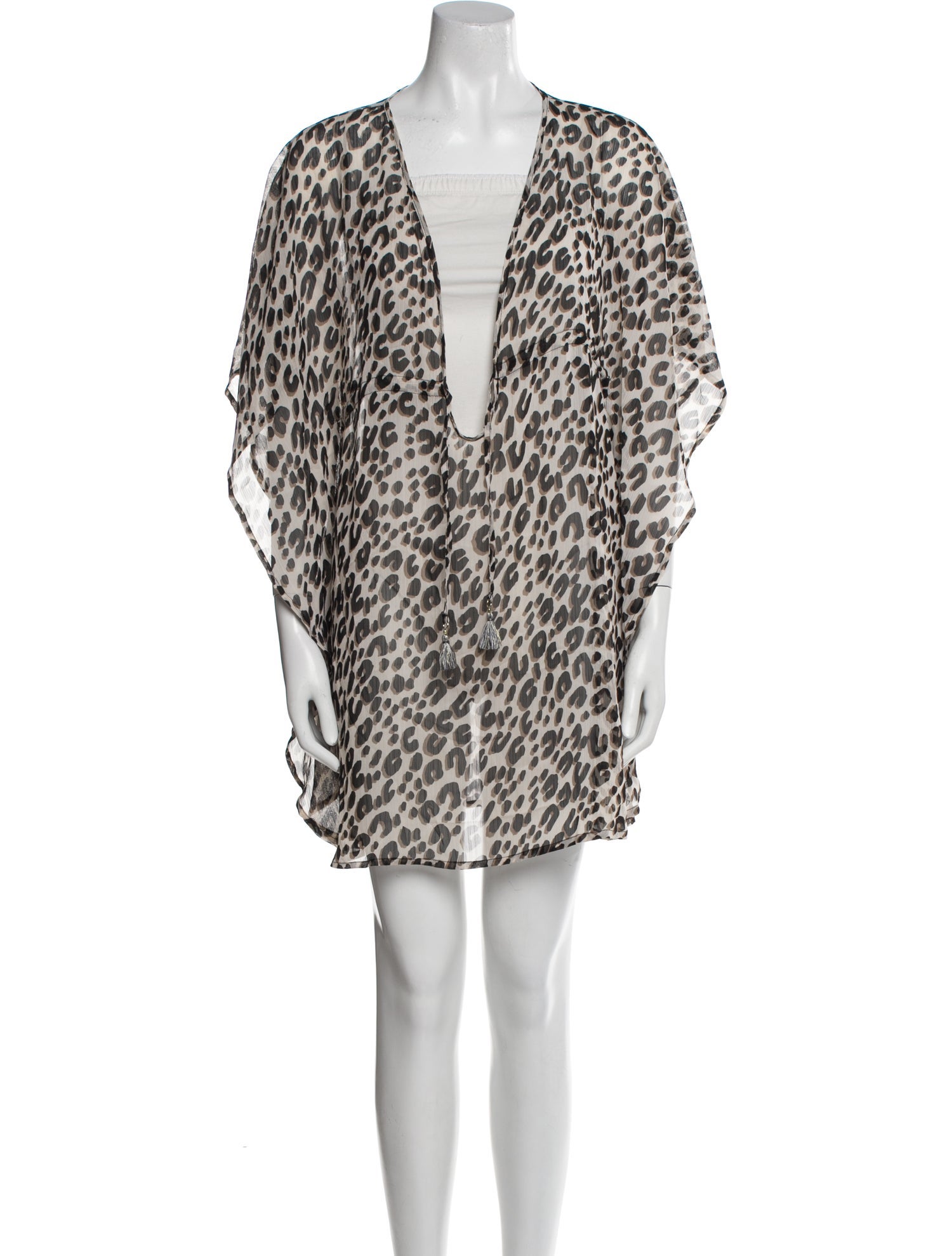 Bleu Rod Beattie Animal Print Tassel Accents Nightgown