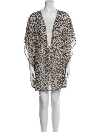 Bleu Rod Beattie Animal Print Tassel Accents Nightgown