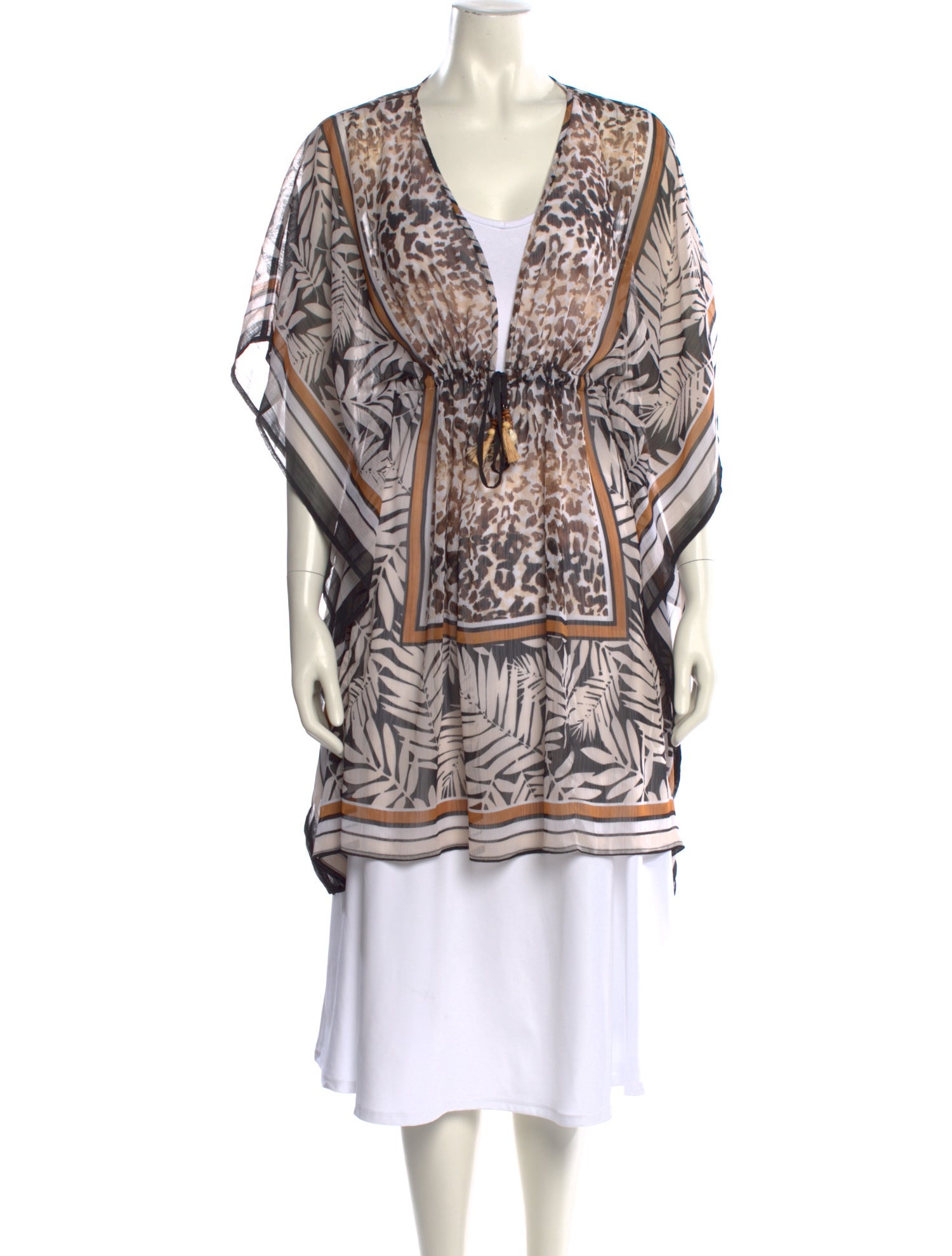 Bleu Rod Beattie Paisley Print V-Neck Tunic