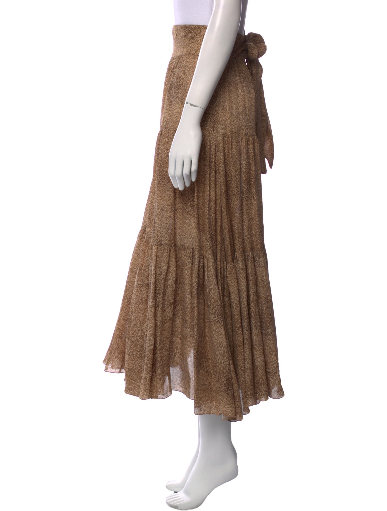 Borbonese Silk Midi Length Skirt