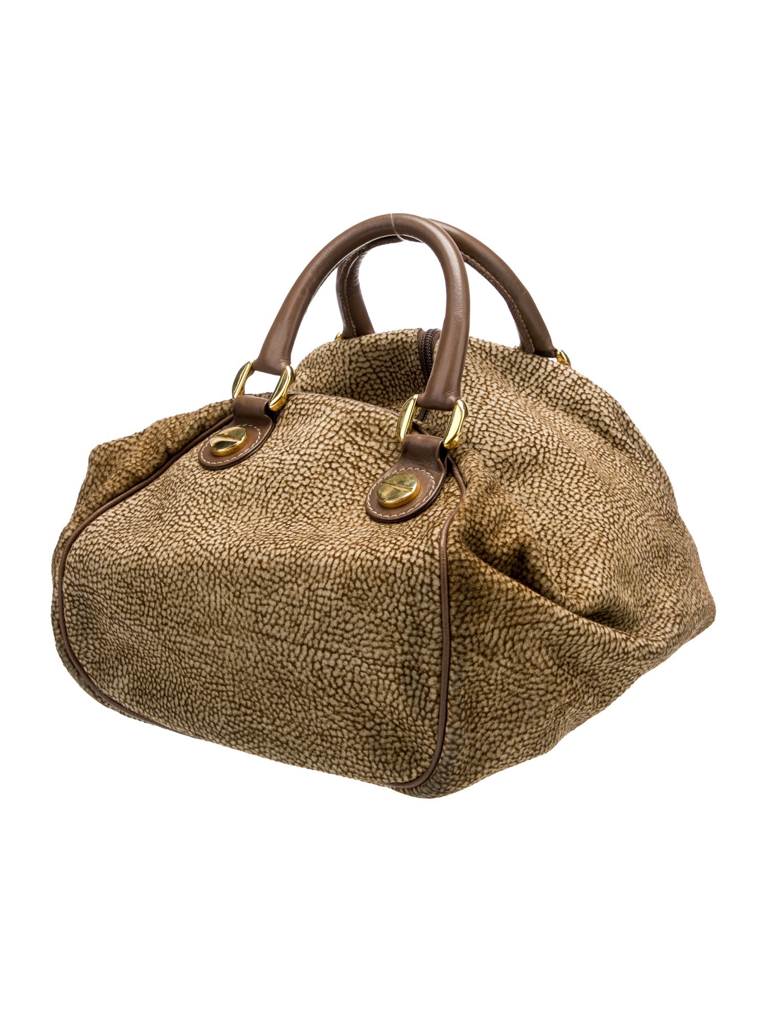 Borbonese Suede Top Handle Bag