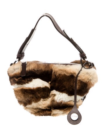 Borbonese Handle Bags Faux Fur Top Bag