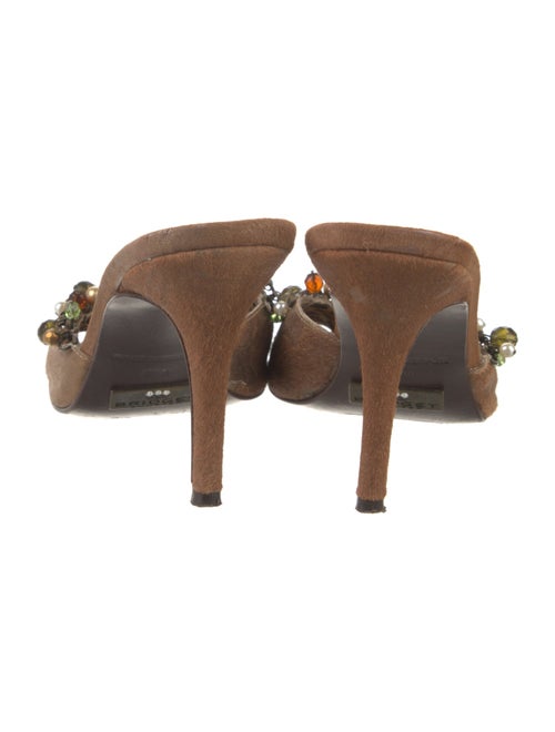 Bridget Suede Beaded Accents Slides