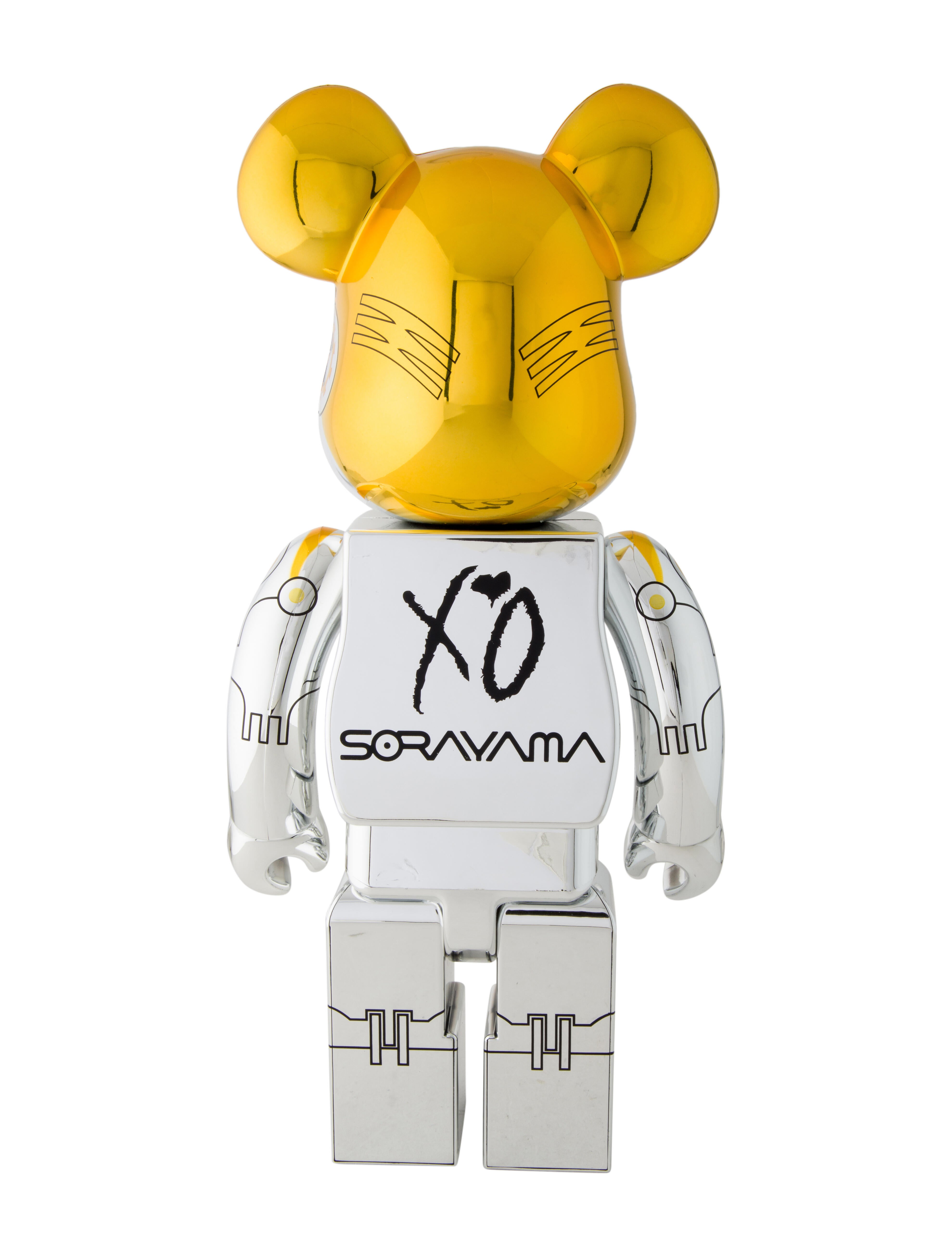 Bearbrick x Hajime Sorayama x The Weeknd 400% & 100% Figurine Set