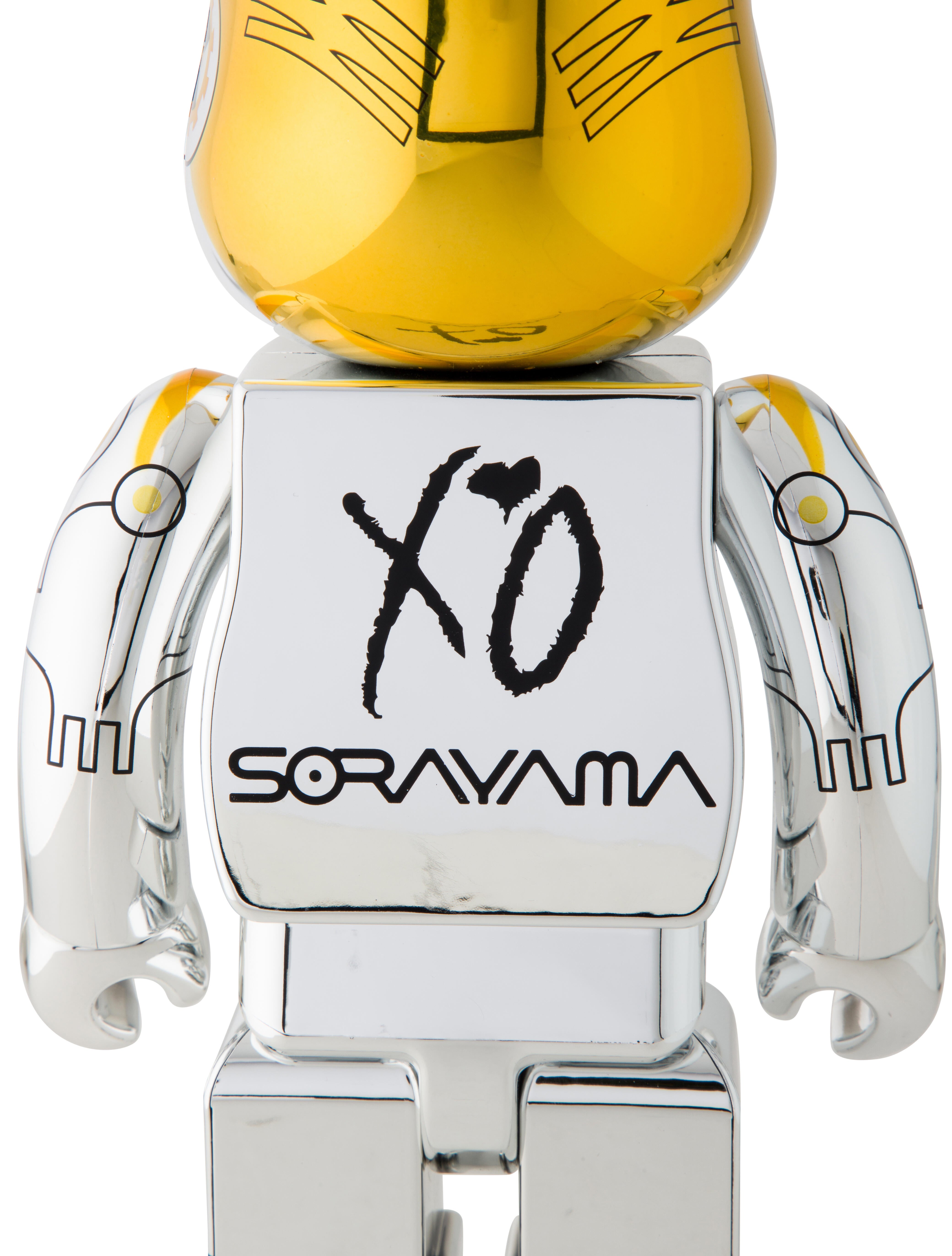 Bearbrick x Hajime Sorayama x The Weeknd 400% & 100% Figurine Set