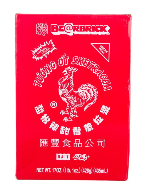 Bearbrick x BAIT Sriracha 100% & 400% Figurine