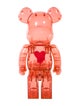 Bearbrick x Emotionally Unavailable Clear Red Heart 1000% Figurine