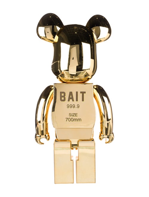 Bearbrick BAIT x Medicom Gold Bar 1000% Figure