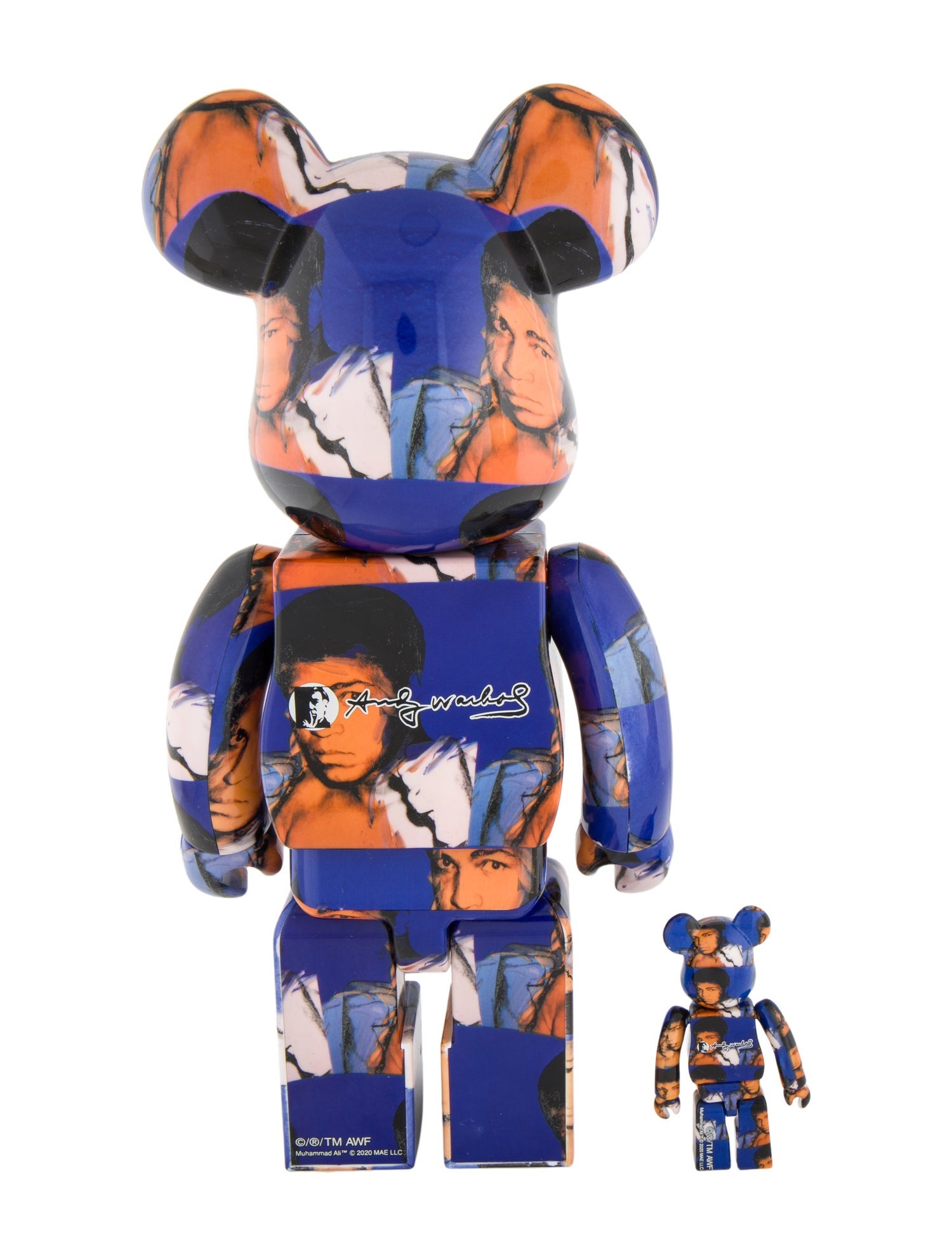 Bearbrick Bearbrick Muhammad Ali x Andy Warhol 400% and 100% Set