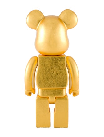 Bearbrick Hira Oshi Pure Gold Leaf Kutani 400%