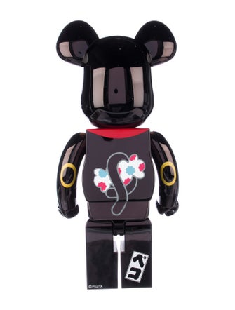 Bearbrick Bearbrick Lucky Cat Peko Chan Black 1000% Figure