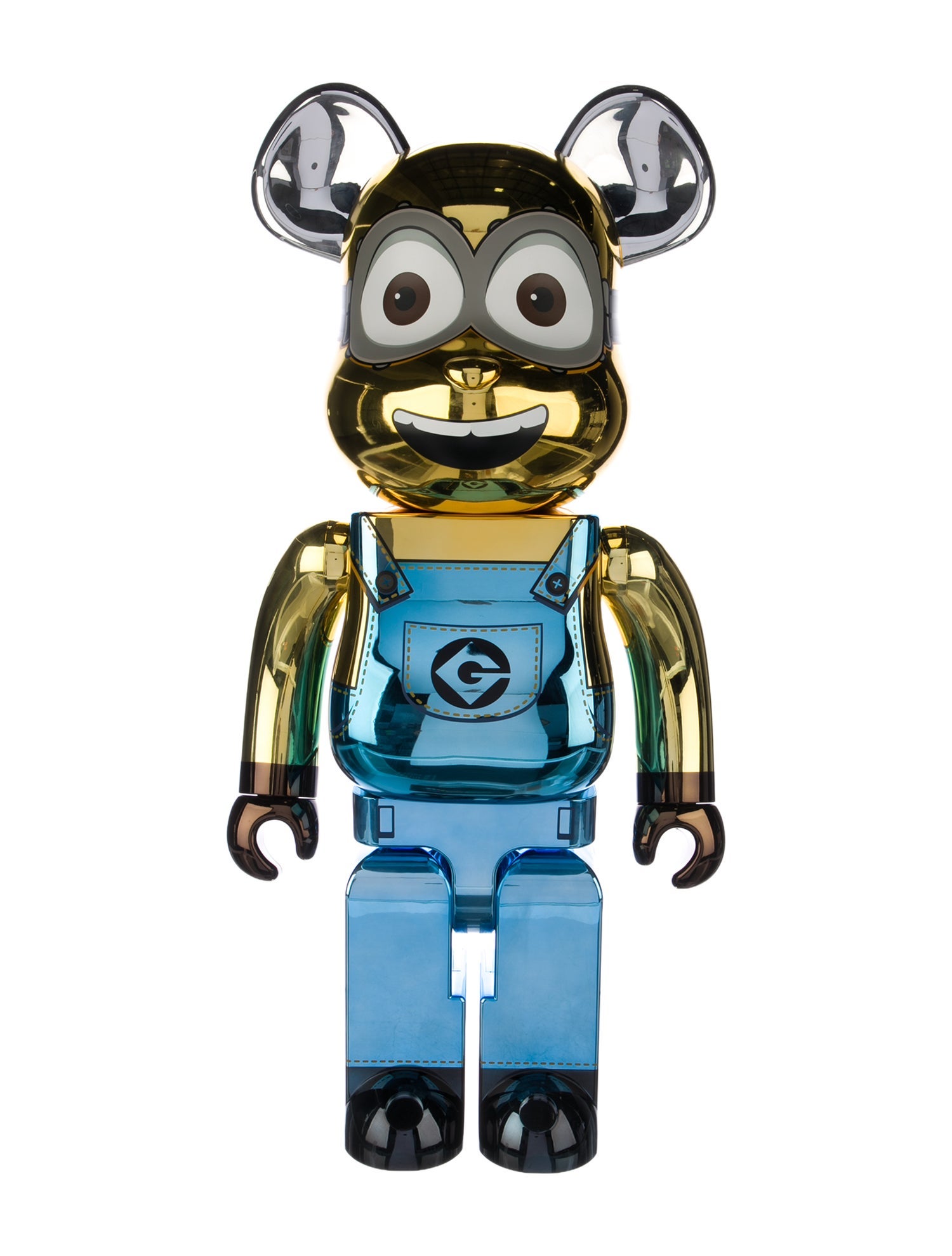 Bearbrick Minions Dave Chrome