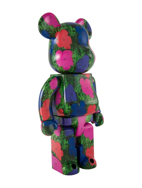 Bearbrick x Andy Warhol Flowers 400%
