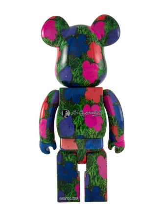 Bearbrick x Andy Warhol Flowers 400%