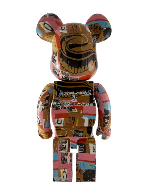 Bearbrick Andy Warhol x Jean-Michel Basquiat #2 1000%