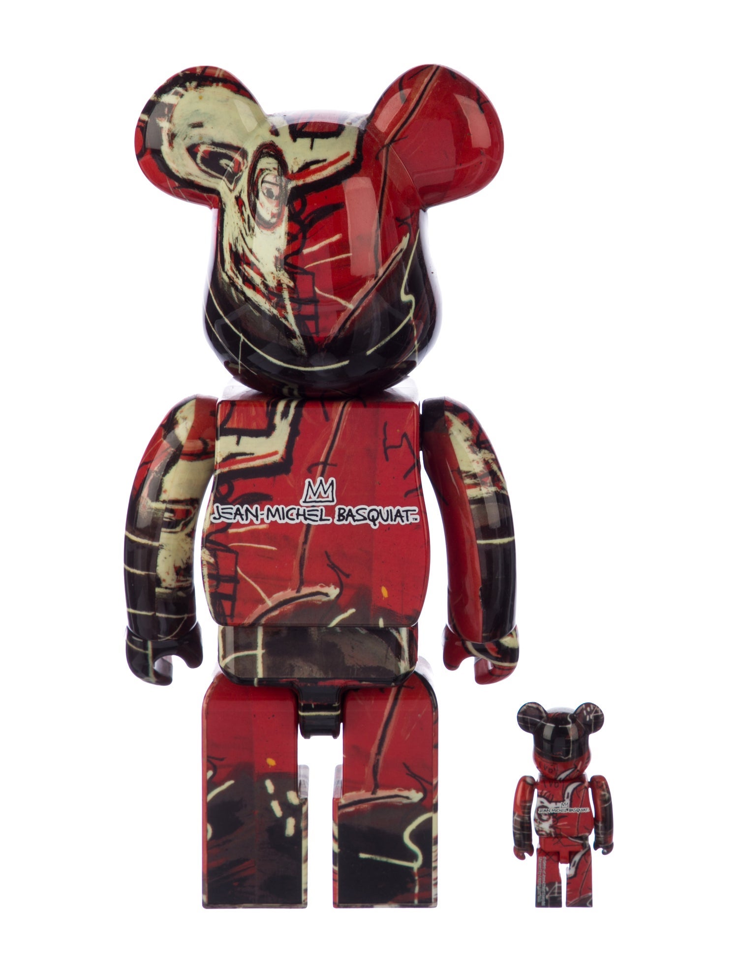 Bearbrick Jean-Michel Basquiat #5 400% & 100%