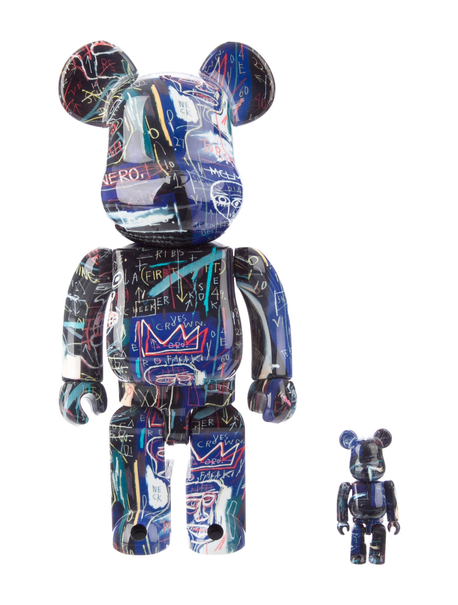 Bearbrick Jean-Michel Basquiat #7 100% & 400% Set