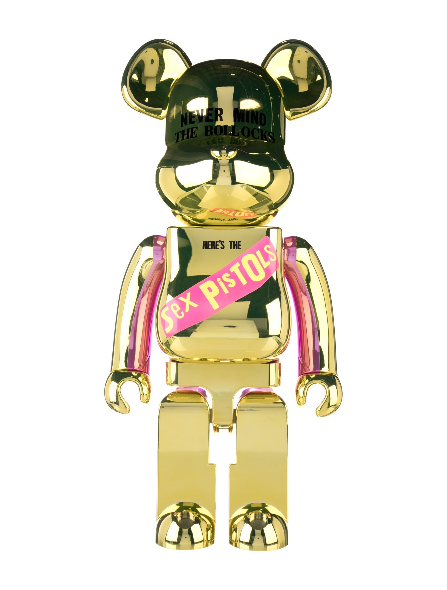 Bearbrick Sex Pistols "NEVER MIND THE BOLLOCKS" (Chrome Ver.) 1000％