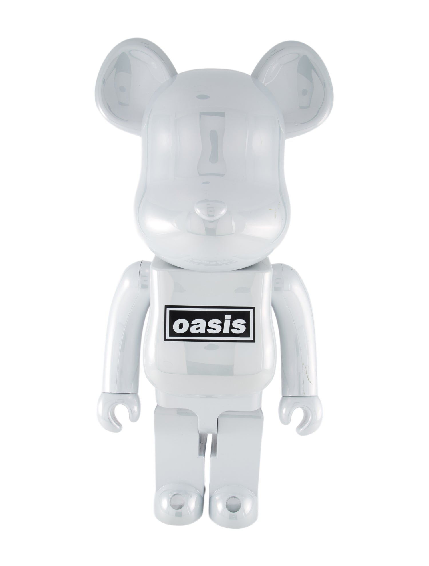 Bearbrick x Oasis White Chrome 1000% Figure