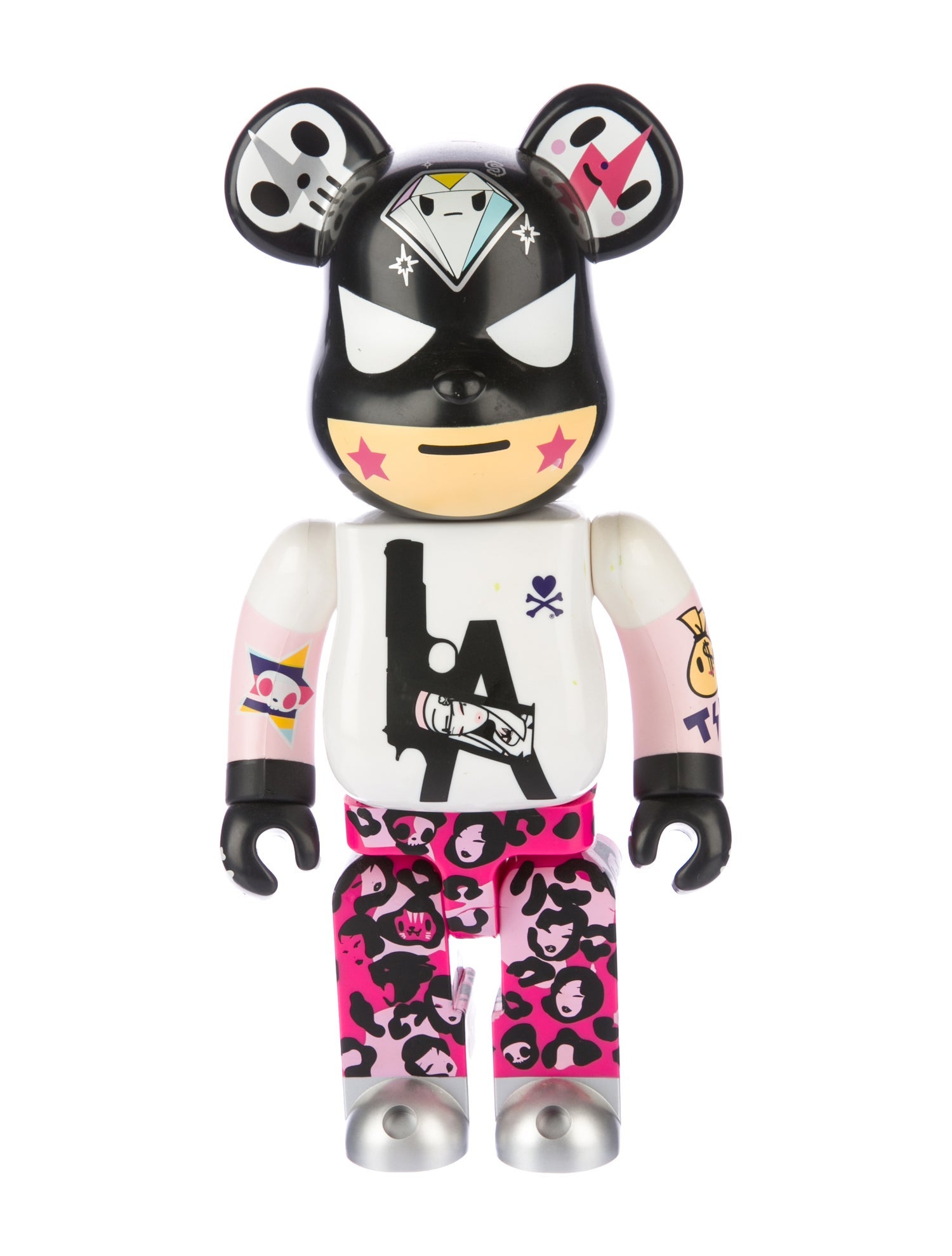 Bearbrick Bearbrick x Tokidoki Los Angeles Robber 400% Vinyl Collectible Figure