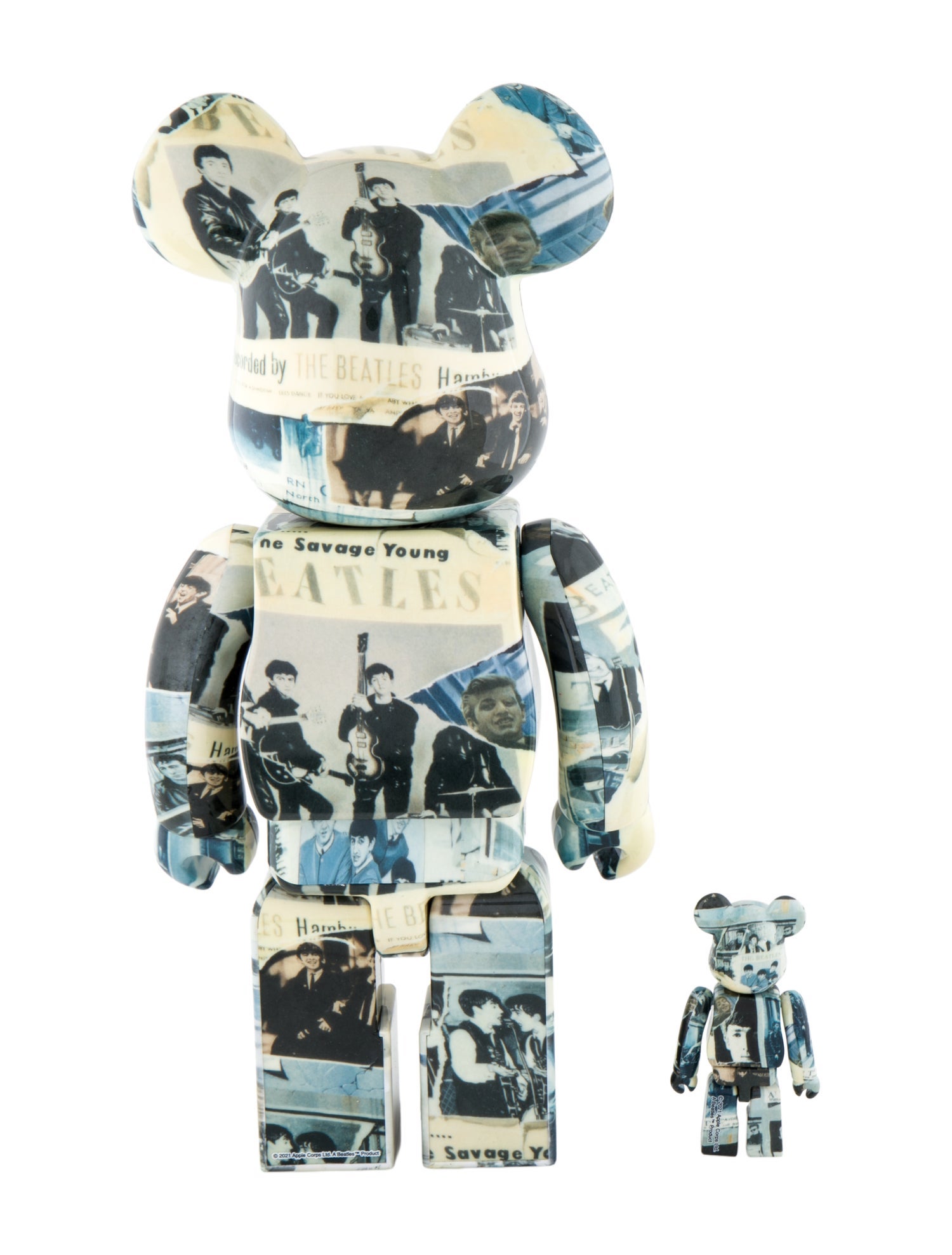 Bearbrick 2021 The Beatles Anthology 100% & 400% Figurine Set