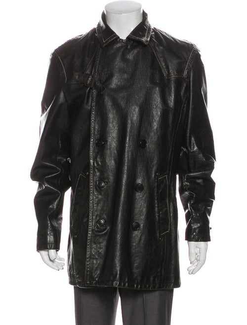 Brogden Leather Moto Jacket Black