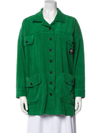 Brain Dead Long Sleeve Button-Up Top