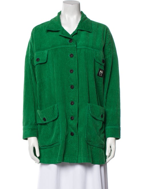 Brain Dead Long Sleeve Button-Up Top