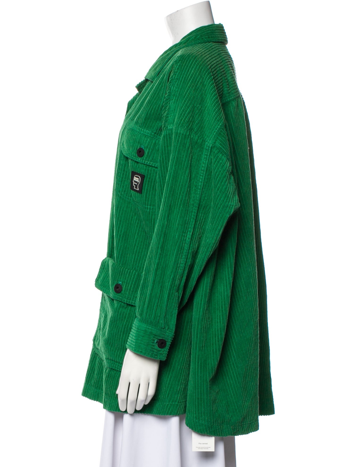 Brain Dead Long Sleeve Button-Up Top