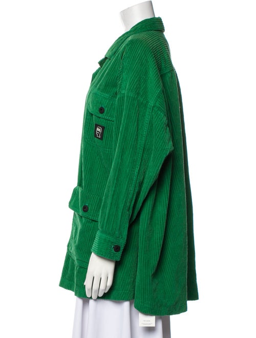 Brain Dead Long Sleeve Button-Up Top