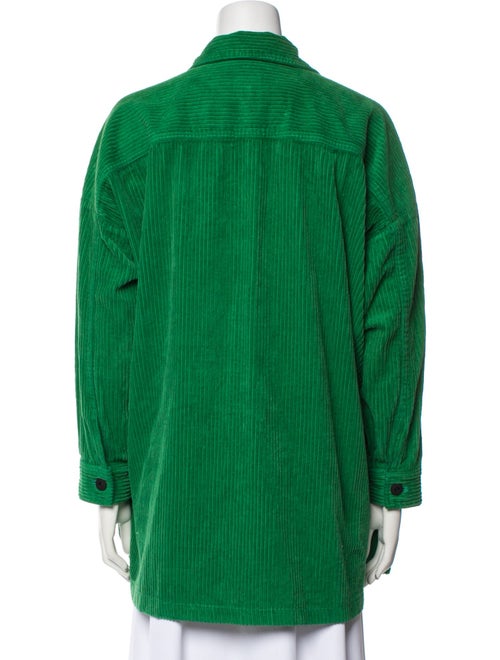 Brain Dead Long Sleeve Button-Up Top