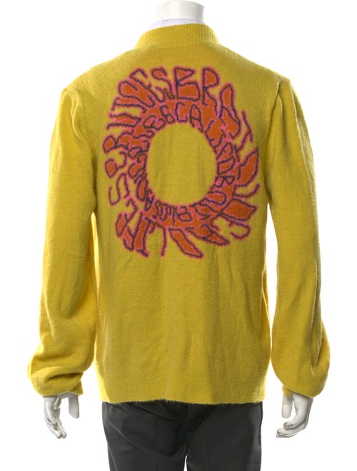 Brain Dead Graphic Print V-Neck Cardigan