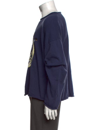 Brain Dead Graphic Print Crew Neck Pullover