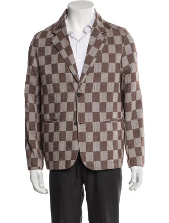Brain Dead Plaid Print Blazer