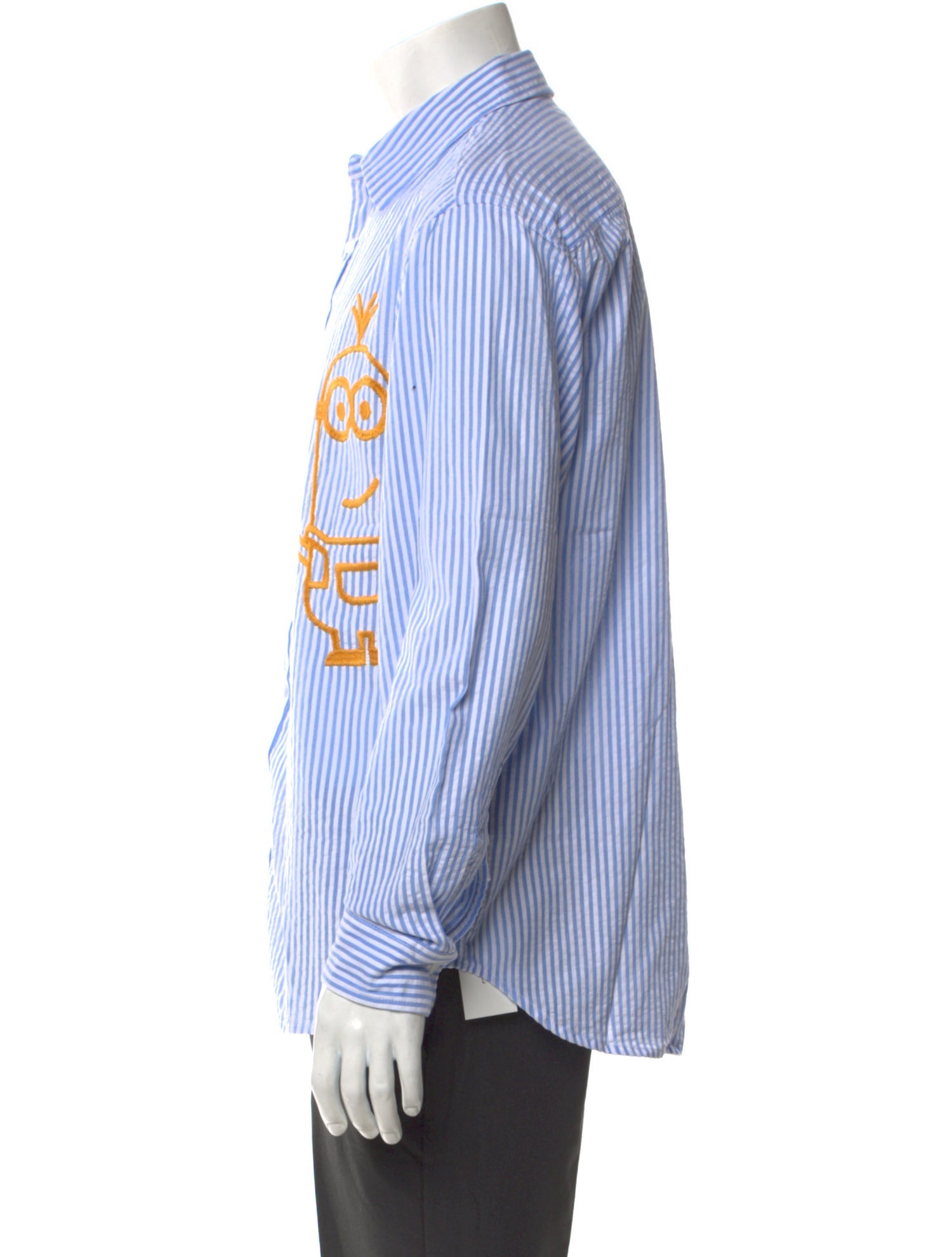 Brain Dead Striped Long Sleeve Dress Shirt