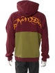 Brain Dead Colorblock Pattern Turtleneck Hoodie