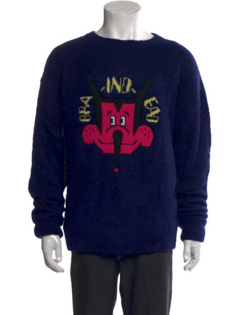 Brain Dead Alpaca Graphic Print Pullover