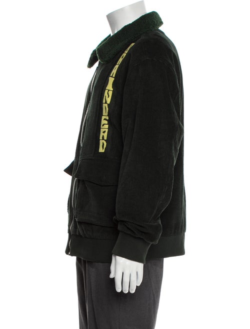 Brain Dead Graphic Print Moto Jacket