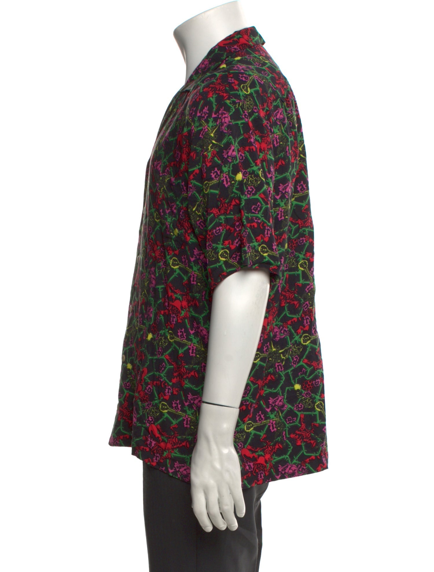 Brain Dead Floral Print Short Sleeve Shirt