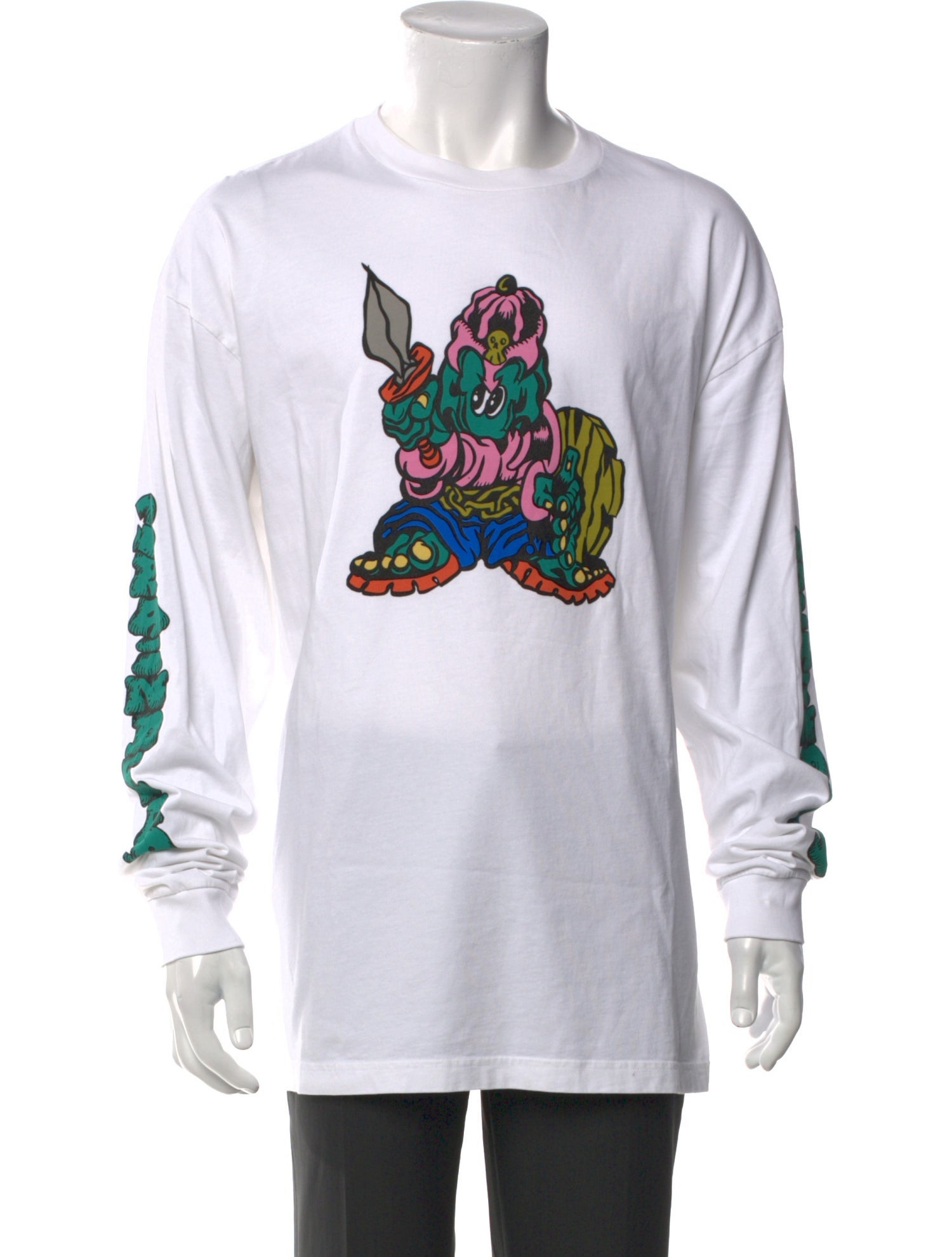 Brain Dead Graphic Print Crew Neck Henley