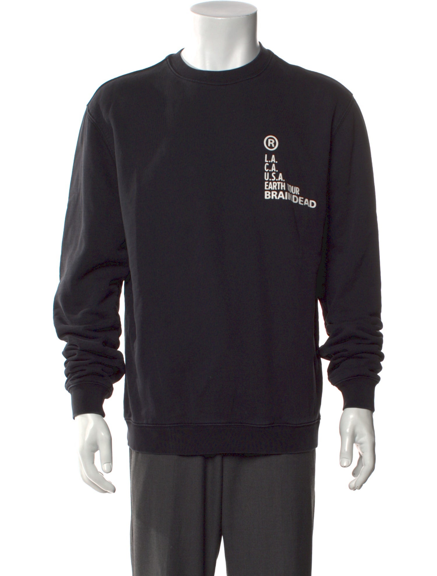 Brain Dead Graphic Print Crew Neck Sweatshirt