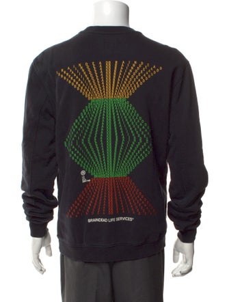 Brain Dead Graphic Print Crew Neck Sweatshirt