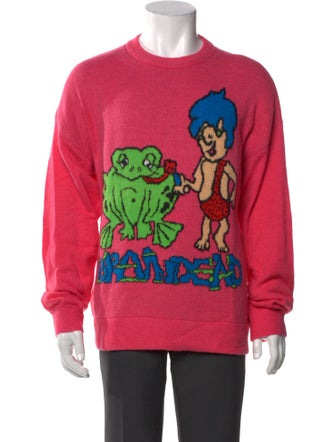 Brain Dead Graphic Print Crew Neck Pullover