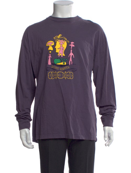 Brain Dead Graphic Print Long Sleeve Shirt