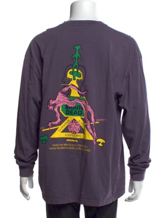 Brain Dead Graphic Print Long Sleeve Shirt
